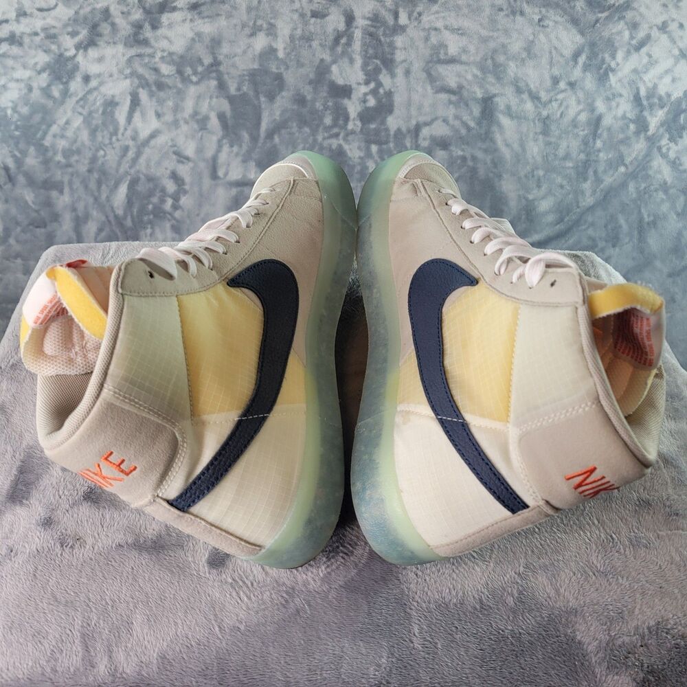 Nike Blazer 77 Mid Move To Zero Glacier Ice Mens Sz 10 Basketball Shoe Sneaker - Picture 4 of 11